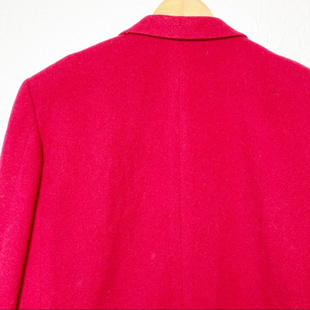 Talbots Red Wool Blazer Jacket - Picture 7 of 7